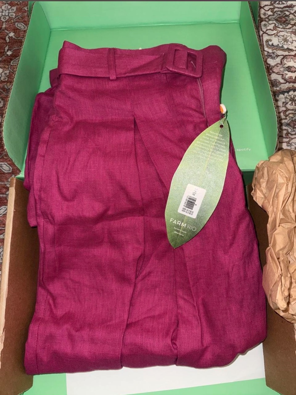 Farm Rio Pink Linen Pants - Picture 7 of 7